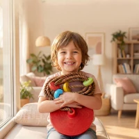 AIYAPLAY Zestaw wspinaczkowy z huśtawką tarczową dla dzieci na drzewo, sprzęt do zabawy na świeżym powietrzu dla dzieci w wieku 3-8 lat, czerwony(m-7)