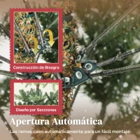 HOMCOM Árbol de Navidad Artificial 210 cm con 1123 Ramas y Soporte Metálico Plegable Fácil Montaje para Salón Interior Verde(m-6)