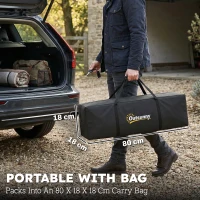 Outsunny Cort camping 2 persoane 3000 mm impermeabil & rezistent la vânt, cort cupolă cu 2 uși, 2 ferestre cu plasă, 2 ferestre laterale, husă de transport(m-4)