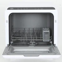 HOMCOM 6L Five-Mode Tabletop Dishwasher - White(m-10)