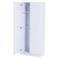 Homcom Armoire Haute Multi-Rangements en Bois 75 x 36 x 180 cm(m-7)