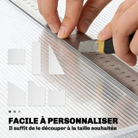 Outsunny 10 Plaques Alvéolaires en Polycarbonate 4 mm, UV Resistant, Panneau Alvéolaire Double de Serre, 120x60 cm, Transparent(m-6)