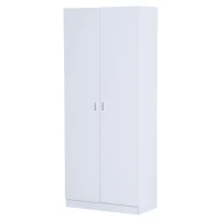 Homcom Armoire Haute Multi-Rangements en Bois 75 x 36 x 180 cm(m-1)