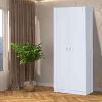 Homcom Armoire Haute Multi-Rangements en Bois 75 x 36 x 180 cm(m-2)