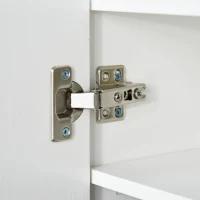 Homcom Suport Pantofi Lemn Alb – 83×30×90 cm cu Rafturi Deschise(m-11)