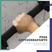 SPORTNOW Kit de Halteres 15 kg 2 em 1 com Barra de Pesos Pega Antiderrapante para Treino de Força Preto Verde(m-6)