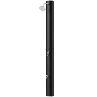 Outsunny Solardouche 60L tuindouche met draaibare regendouchekop, kraan, instelbare temperatuur