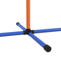 PawHut Set Agility Dog con Anello e Barra per Salto, Paletti Slalom, Fischietto, Palline e Borsa, Arancione(m-9)