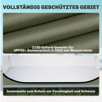 Outsunny Fahrradzelt für 2 Fahrräder Fahhrradgarage mit Belüftung UPF50+ Wasserdicht 210D Oxford 200 x 80 x 170 cm(m-5)