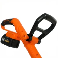 Outsunny Recortadora a batería 21V Freischneider con 2x4,0Ah baterías Cargador 25 cm ancho de corte Mango telescópico ajustable(m-4)