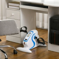 SPORTNOW Mini vélo d'appartement pédales statiques pédalier d'appartement avec 12 vitesses réglables télécommande et écran LCD(m-10)