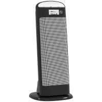 HOMCOM Ceramic Space Heater, 2000W Fan Electric Heater with 4 Modes, Adjustable Thermostat, 55° Oscillation, Tip-Over and Overheat Protection for Bedroom, Home Office, Black(m-10)