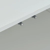 Credenza da sala da pranzo minimal con luce LED, in truciolato, 120x40x75 cm, Bianco(m-8)