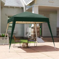 Outsunny Toldo de Recambio para Carpa Plegable de 2,4x2,4 m con Protección Solar UPF 50+ y Cierres de Velcro Verde SOLO TOLDO(m-7)