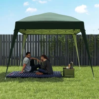 Outsunny Toldo de Recambio para Carpa Plegable de 2,4x2,4 m con Protección Solar UPF 50+ y Cierres de Velcro Verde SOLO TOLDO(m-6)