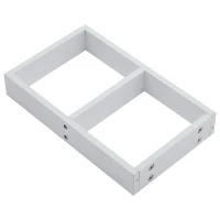 Tavolino da caffè lucido e girevole a 2 livelli con ripiano portaoggetti, 70x70x36 cm, Bianco e Nero(m-10)