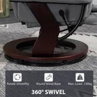 Fotel relaksacyjny z podnóżkiem, 360° obrotowy, z funkcją leżenia(m-5)