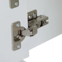 Mobile TV moderno con motivo a nido d'ape e ripiani portaoggetti, 180x40x41 cm, Bianco(m-9)