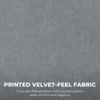 HOMCOM Scaun de birou ergonomic cu masaj cu 4 puncte de frământare, fotoliu cu spătar înalt tip fluture, șezut lat, gri(m-4)