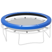 SPORTNOW Housse de rechange pour trampoline, imperméable, résistante à la déchirure, Ø366 cm, Bleu