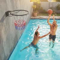 SPORTNOW Panier de Basket, Anneau Suspendu de Basket Intérieur et Extérieur, pour Mur avec Filet Résistant aux Intempéries(m-2)