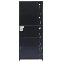 Vetrina per collezione moderna con illuminazione LED, 80x30x200 cm, Bianco(m-11)