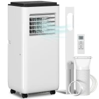 HOMCOM Aire acondicionado portátil 9000BTU 2,6kW 5 en 1 enfriamiento, deshumidificador, ventilador, auto, modo noche, 2 velocidades(m-1)