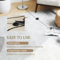 HOMCOM 3-Light Tree Floor Lamps for Living Room, Modern Standing Lamp for Bedroom with Globe Lampshade, 3000K/4000K/6000K Colour Temperatures, Steel Base, Silver Tone(m-5)