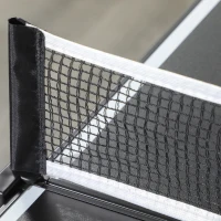 SPORTNOW Mini table de ping pong pliable table de ping-pong d'intérieur avec filet, balles, poignée, 152 x 76 x 72 cm noir(m-6)