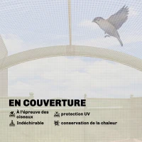 Outsunny Serre de Jardin Pliable et Portable, Petite Serre de Balcon en Bâche PE et Porte Zippée, 200 x 80 x 164 cm, Vert(m-5)