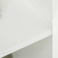 Vinsetto Armoire de bureau à 2 niveaux, meuble de rangement bureau avec 2 portes, serrures et clés, 80x40x80cm, blanc(m-7)