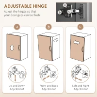 HOMCOM 180cm Freestanding Kitchen Cabinet, Modern Storage Cupboard with Open Countertop, Drawer and 6 Doors, Grey(m-8)