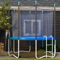 SPORTNOW Housse de rechange pour trampoline, imperméable, résistante à la déchirure, Ø366 cm, Bleu(m-4)