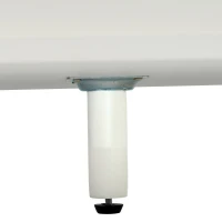 Credenza moderna con spazio contenitore, in Truciolato, 130x40x70 cm, Bianco e color Legno(m-8)