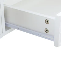 Mobile TV moderno con motivo a nido d'ape e ripiani portaoggetti, 180x40x41 cm, Bianco(m-8)