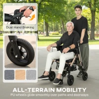 HOMCOM Rollator Walker Wheelchair, with Seat - Black(m-7)