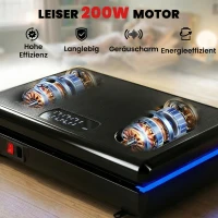 SPORTNOW Vibratieplaat Trilplaat met 120 intensiteitsniveaus 5 voorinstellingen LED-verlichting Weerstandsbanden Anti-slip(m-4)