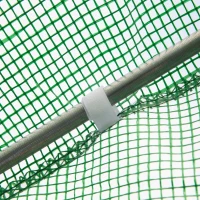 Outsunny Garden Tunnel Greenhouse 10.5 m² dim. 350L x 300l x 200H cm Door + 6 roll-up windows Galvanized steel HDPE cover Green(m-9)