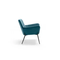 E-STYLO Poltrona moderna in velluto, ideale per arredare con eleganza soggiorni, salotti e zone living(m-7)