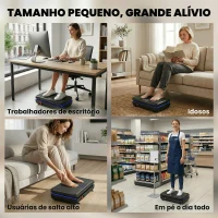 SPORTNOW Plataforma Vibratória com 120 Velocidades 5 Programas Ecrã LED Luz Controlo Remoto e 2 Bandas Elásticas 48x32x13 cm Preto(m-9)