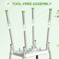 HOMCOM 57-69cm Aluminium Frame Bath Seat(m-7)