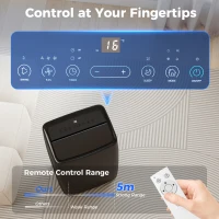 HOMCOM Portable Air Conditioner 12000 BTU, 4-in-1 Air Conditioning Unit, Dehumidifier, Cooling, Fan, Sleep Mode with 3 Speeds(m-7)