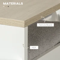 kleankin Storage Cart, 4-Tier Compact Storage Trolley on Wheels and Handle, 48W x 15D x 80H cm, White(m-6)