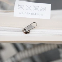 Outsunny 3-piece garden bistro set 2 chairs + round tempered glass coffee table 2 zip-off polyester cushions PE woven rattan galvanized metal Ø 45 x 50 cm cream(m-9)