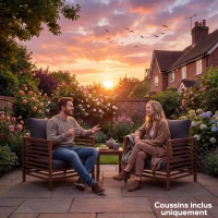 Outsunny Ensemble de 4 coussins pour salon de jardin 2 pour assise 56x52x7cm 2 pour dossier 56x45x17cm gris foncé(m-6)