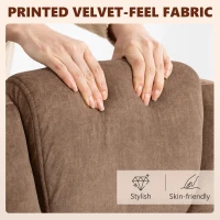 HOMCOM Office Chair with 6-Point Vibration Massage and Heat, Executive Computer Desk Chair with High Back, Reclining, Brown(m-7)