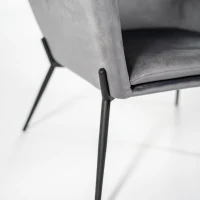 E-STYLO Poltrona moderna in velluto, ideale per arredare con eleganza soggiorni, salotti e zone living(m-4)