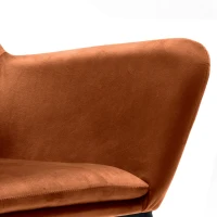 E-STYLO Poltrona moderna in velluto, ideale per arredare con eleganza soggiorni, salotti e zone living(m-4)