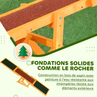 PawHut Agility sport pour chien bascule - bascule pour chien - équipement entrainement chien - bois pré-huilé feutre bitumé antidérapant brique vert(m-4)