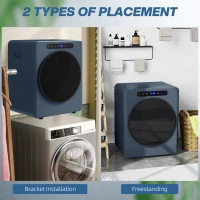 HOMCOM 5kg Compact 40-60℃  Tumble Dryer Blue(m-7)